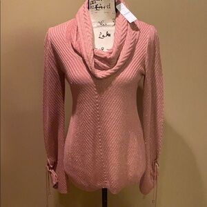White House Black Market pink sweater‎ S NWT